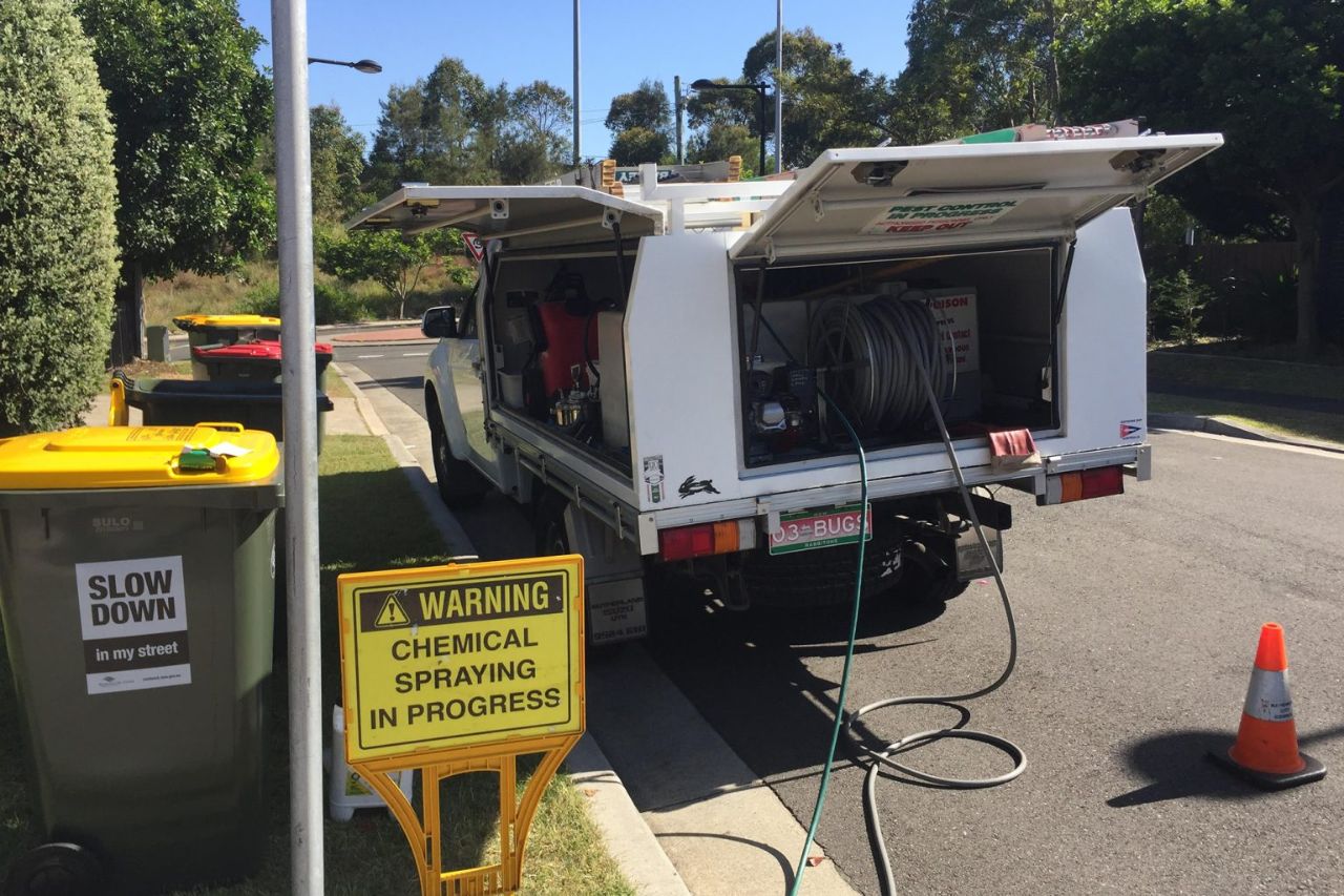 eastern suburbs pest control van at work